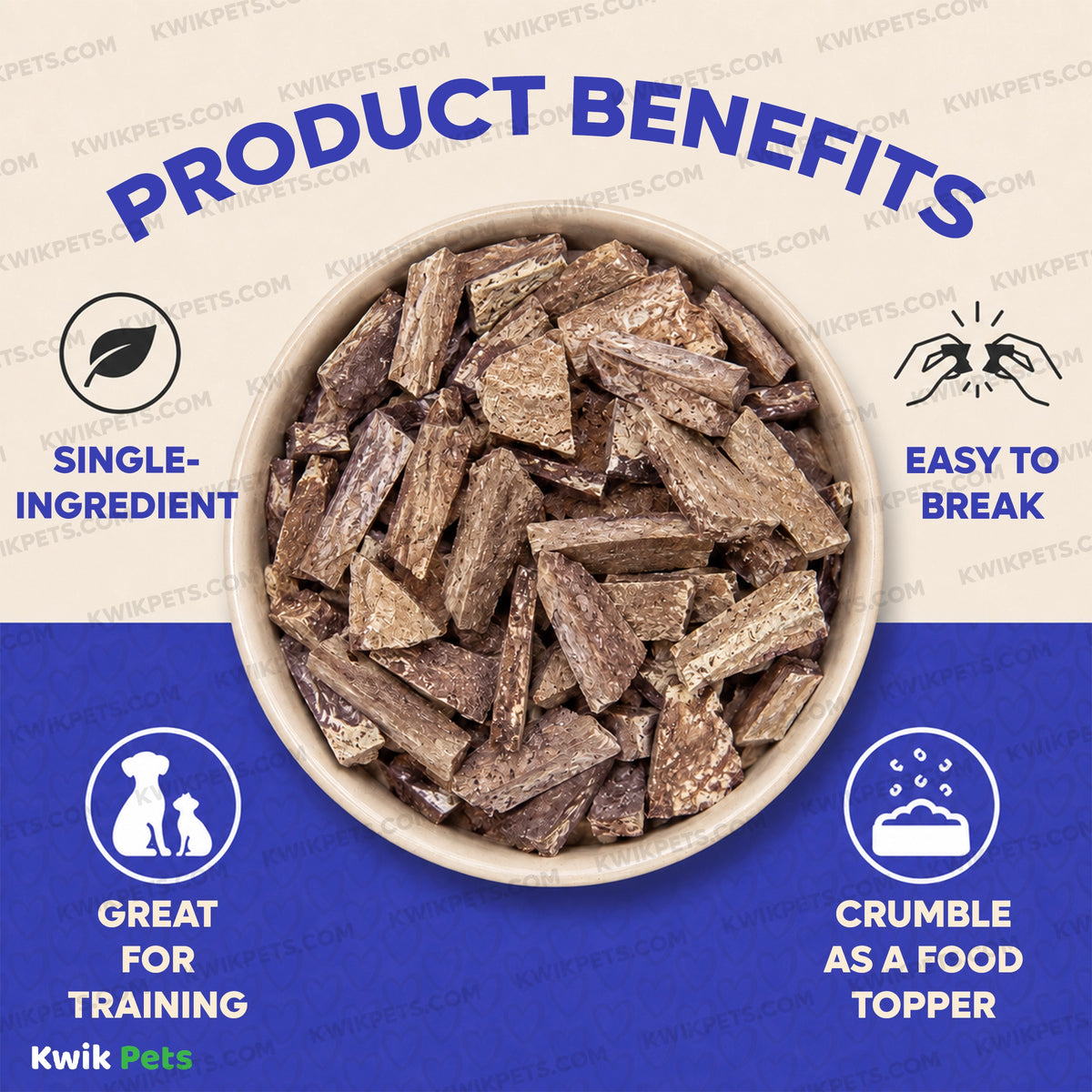 Benefits of Northwest Naturals Raw Rewards Freeze Dried Dog & Cat Treats Pork Heart 10-oz