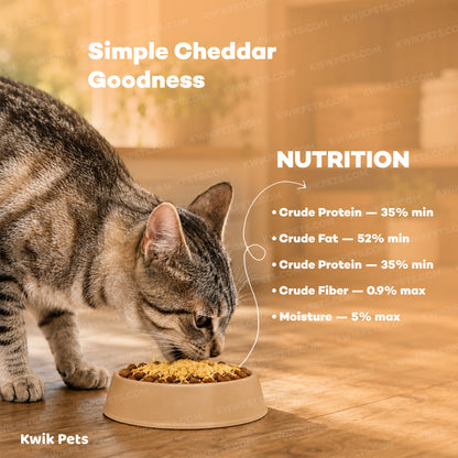 Nutrition of Northwest Naturals Functional Freeze Dried Dog & Cat Food Topper Cheddar Cheese Crumble 5-oz
