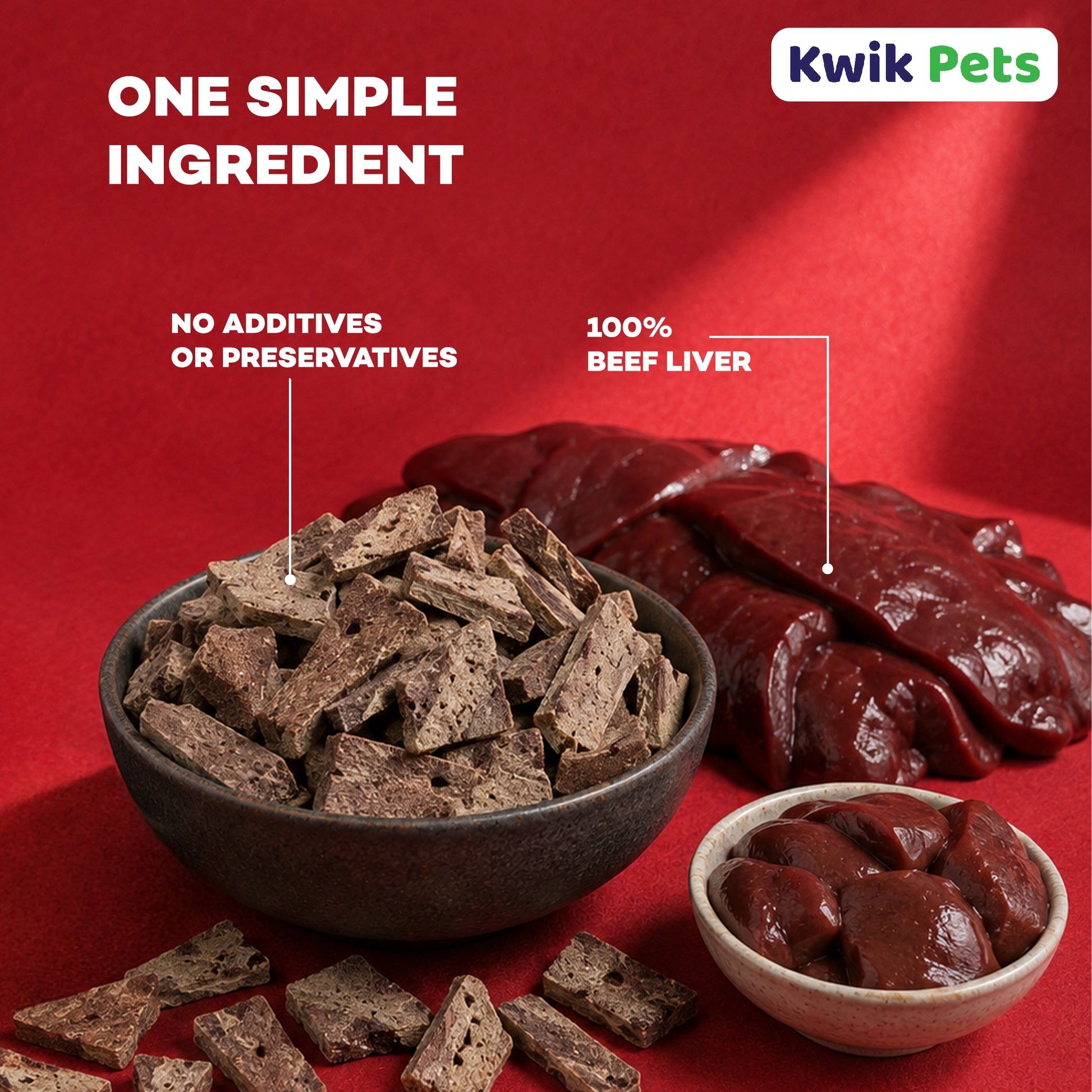 Ingredients of Northwest Naturals Raw Rewards Freeze Dried Dog & Cat Treats Beef Liver 3-oz