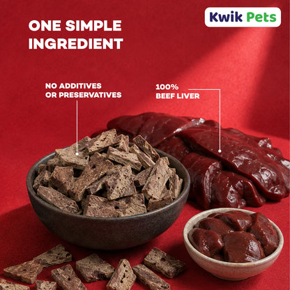 Ingredients of Northwest Naturals Raw Rewards Freeze Dried Dog & Cat Treats Beef Liver 3-oz