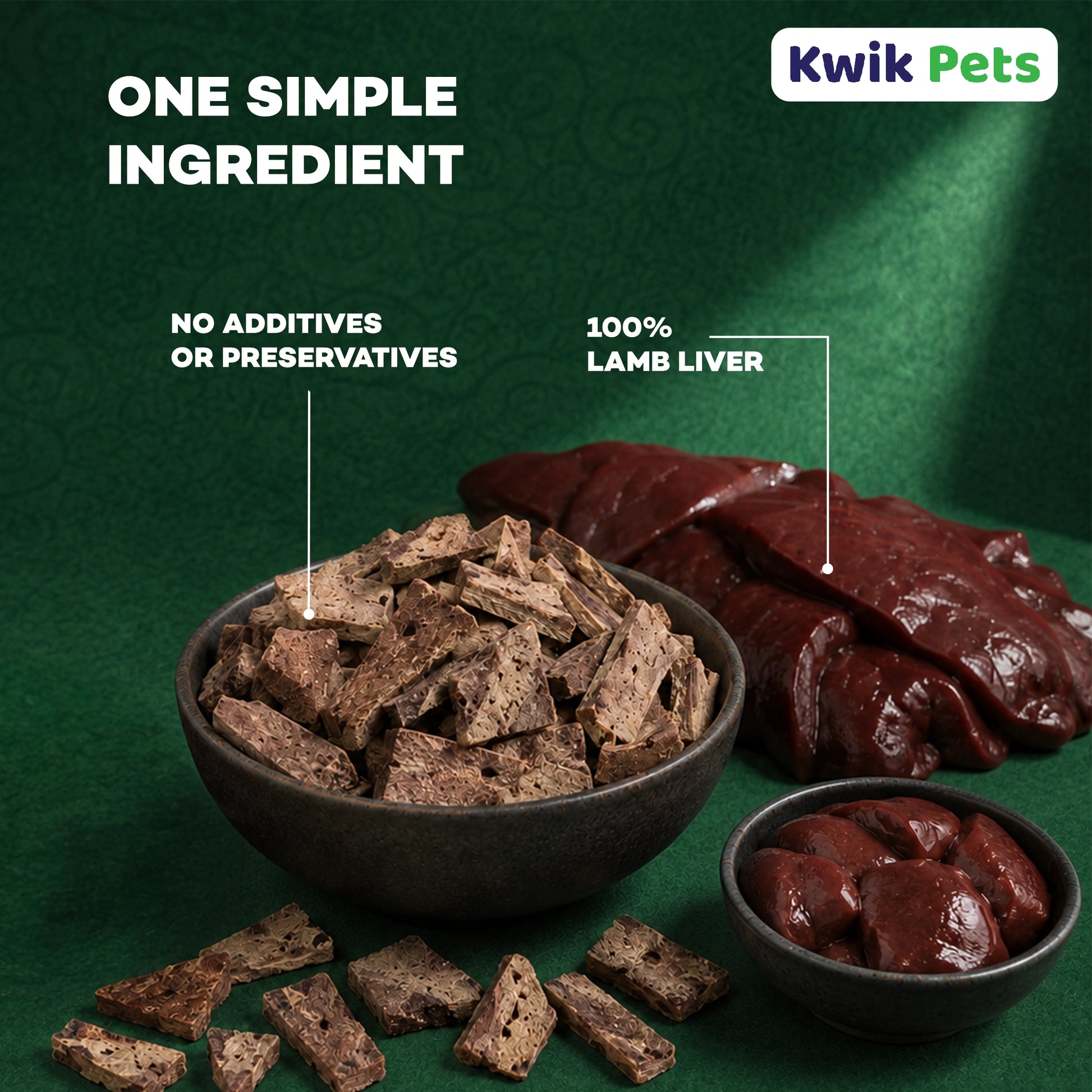 Ingredient of Northwest Naturals Raw Rewards Freeze Dried Dog & Cat Treats Lamb Liver 3-oz