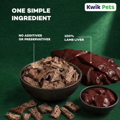 Ingredient of Northwest Naturals Raw Rewards Freeze Dried Dog & Cat Treats Lamb Liver 3-oz
