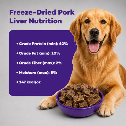Ingredients_2 of Northwest Naturals Raw Rewards Freeze Dried Dog & Cat Treats Pork Liver 10-oz