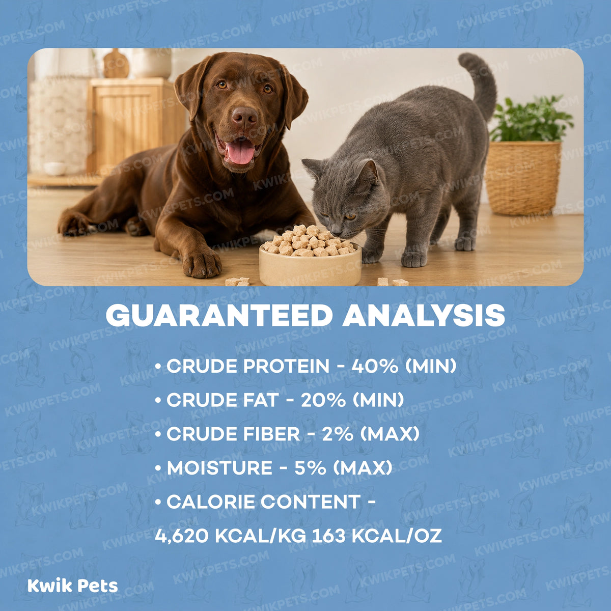 Guaranteed Analysis of Northwest Naturals Raw Rewards Freeze Dried Dog & Cat Treats Whitefish 10-oz