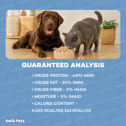 Guaranteed Analysis of Northwest Naturals Raw Rewards Freeze Dried Dog & Cat Treats Whitefish 10-oz