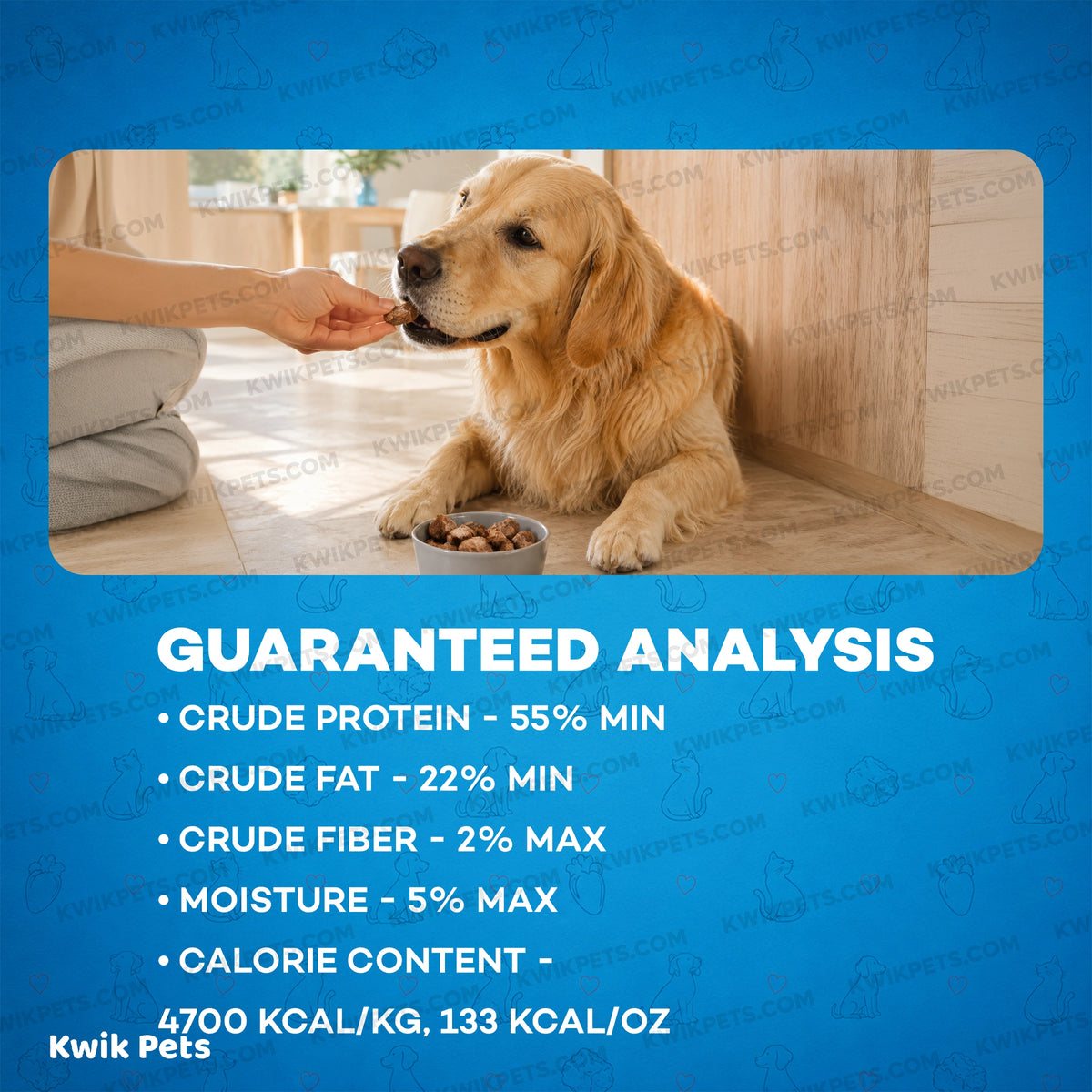 Guaranteed Analysis of Northwest Naturals Raw Rewards Freeze Dried Dog & Cat Treats Chicken Heart 10-oz