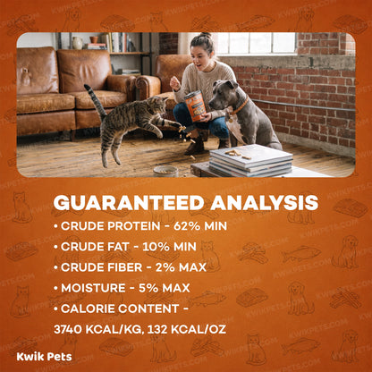 Guaranteed Analysis of Northwest Naturals Raw Rewards Freeze Dried Dog & Cat Treats Salmon 2.5-oz