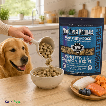 Lifestyle of Northwest Naturals Freeze Dried Raw Diet Dog Food Whitefish & Salmon Recipe 12-oz