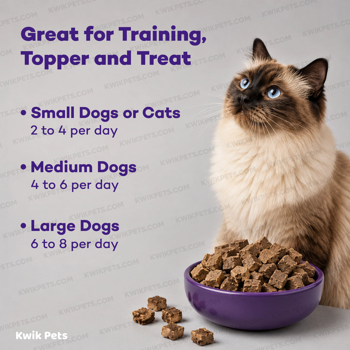 Feeding Guide Lines of Northwest Naturals Raw Rewards Freeze Dried Dog & Cat Treats Pork Liver 10-oz