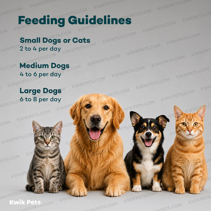 Feeding Guide Lines of Northwest Naturals Raw Rewards Freeze Dried Dog & Cat Treats Chicken Breast 3-oz