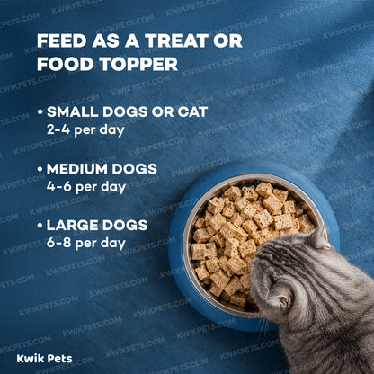Feeding Guide Lines of Northwest Naturals Raw Rewards Freeze Dried Dog & Cat Treats Whitefish 2.5-oz