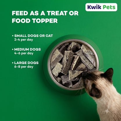 Feeding Guidelines of Northwest Naturals Raw Rewards Freeze Dried Dog & Cat Treats Lamb Liver 3-oz