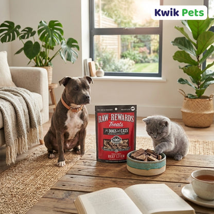 Lifestyle of Northwest Naturals Raw Rewards Freeze Dried Dog & Cat Treats Beef Liver 3-oz