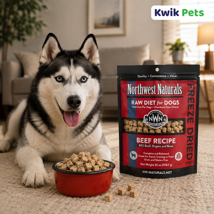 LifeStyle of Northwest Naturals Freeze Dried Raw Diet Dog Food Beef Recipe 25-oz