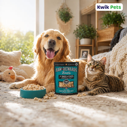 Lifestyle of Northwest Naturals Raw Rewards Freeze Dried Dog & Cat Treats Chicken Breast 3-oz