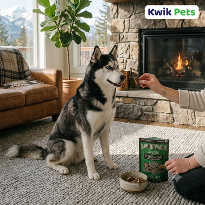 Lifestyle of Northwest Naturals Raw Rewards Freeze Dried Dog & Cat Treats Lamb Liver 3-oz