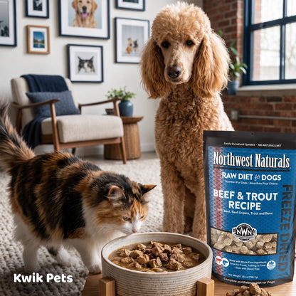 Lifestyle of Northwest Naturals Freeze Dried Raw Diet Dog Food Beef & Trout Recipe 25-oz