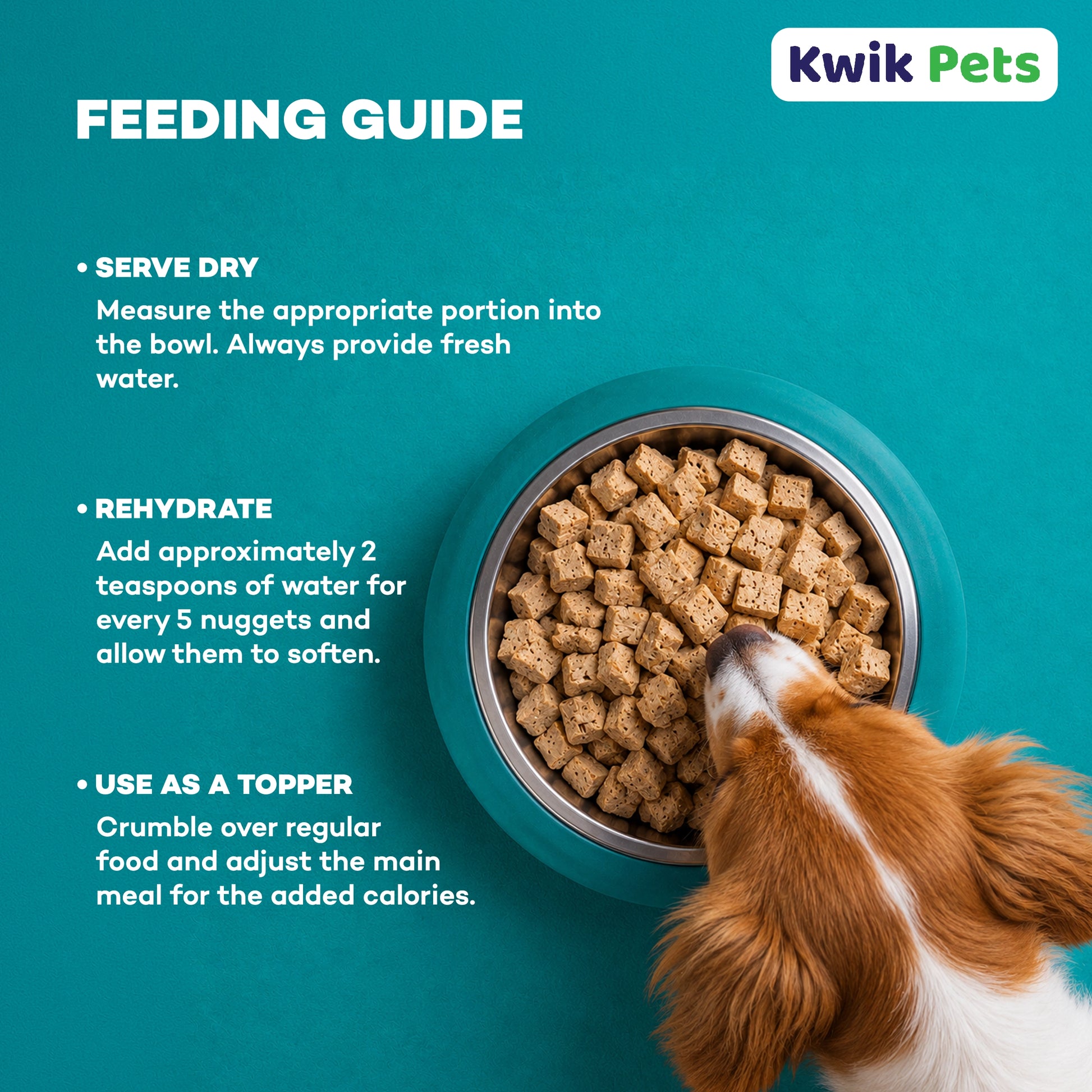 Feeding Guidelines of Northwest Naturals Freeze Dried Raw Diet Dog Food Chicken Recipe 12-oz