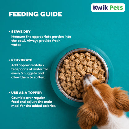 Feeding Guidelines of Northwest Naturals Freeze Dried Raw Diet Dog Food Chicken Recipe 12-oz