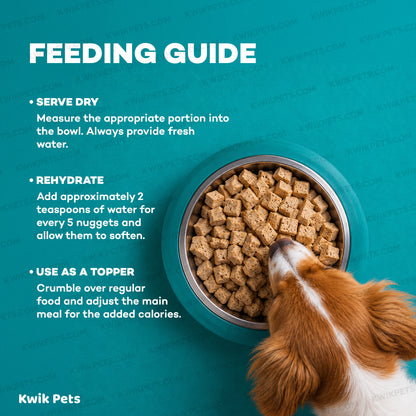 Feeding Guide Lines of Northwest Naturals Freeze Dried Raw Diet Dog Food Chicken Recipe 12-oz