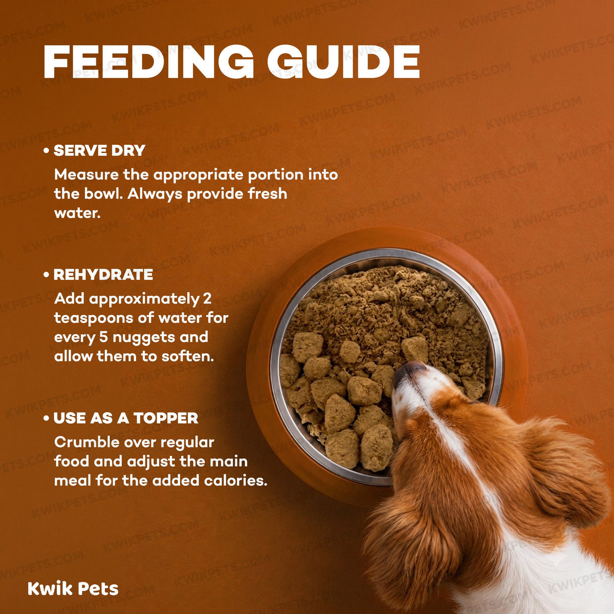 Feeding Guide Lines of Northwest Naturals Freeze Dried Raw Diet Dog Food Turkey Recipe 12-oz