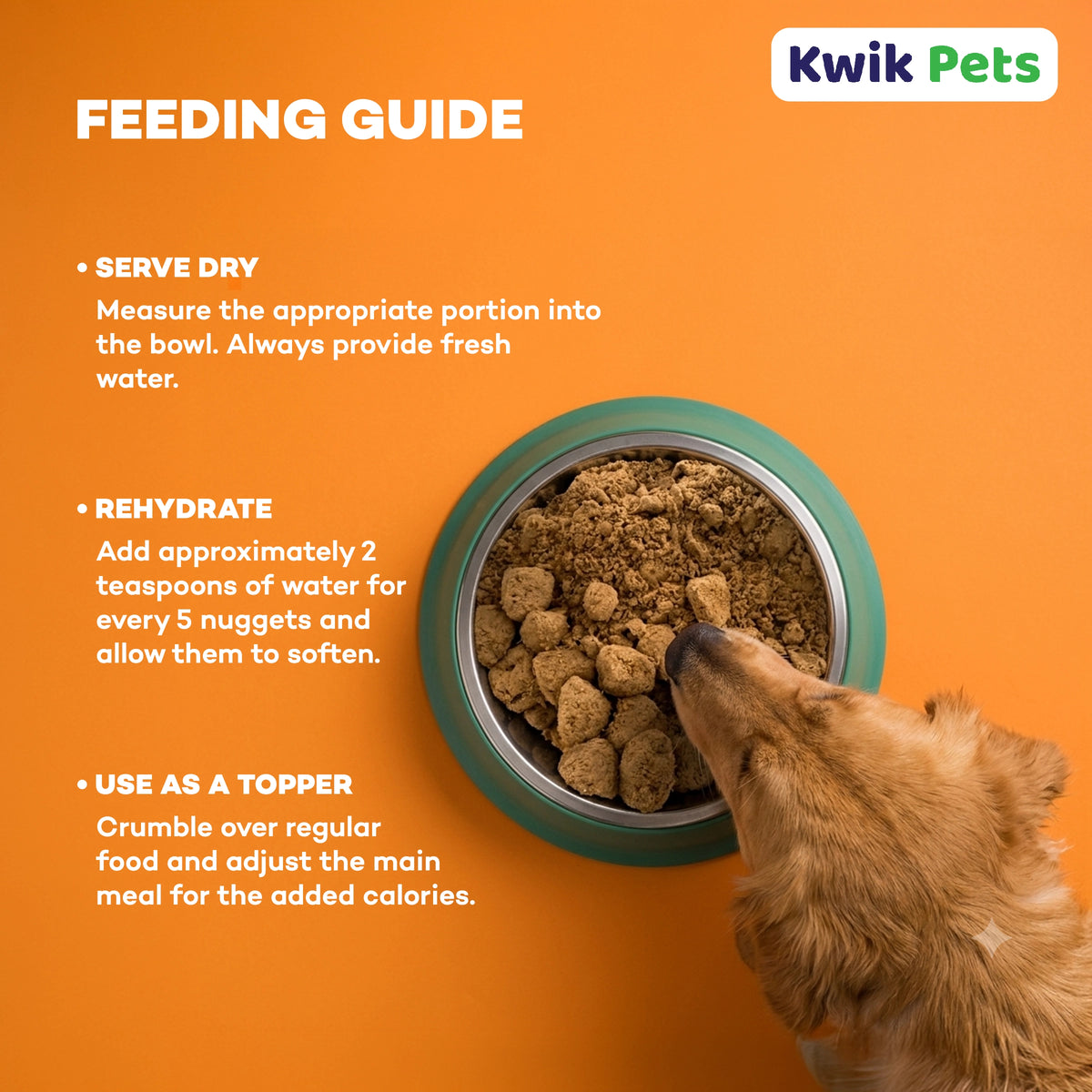 Feeding Guidelines of Northwest Naturals Freeze Dried Raw Diet Dog Food Turkey Recipe 25-oz