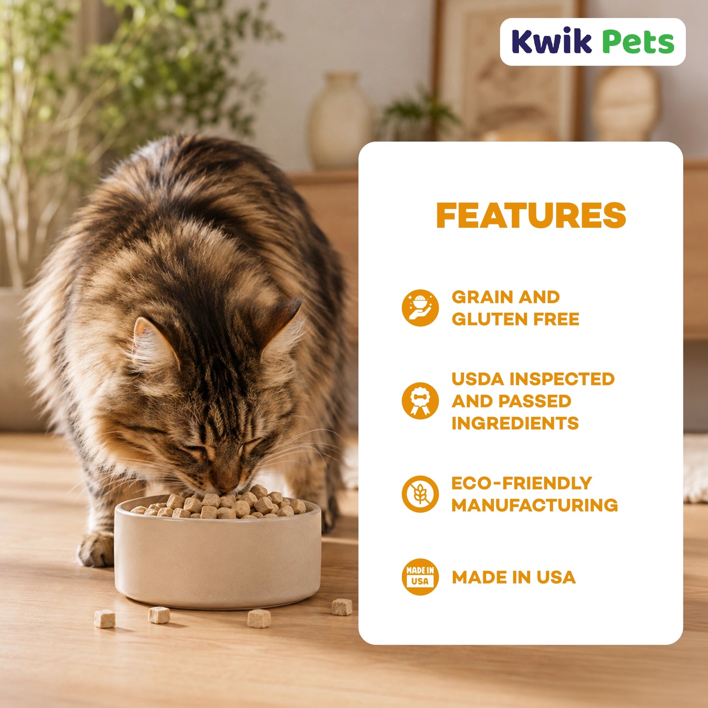Feature of Northwest Naturals Freeze Dried Raw Diet Cat Food Duck Recipe 11-oz