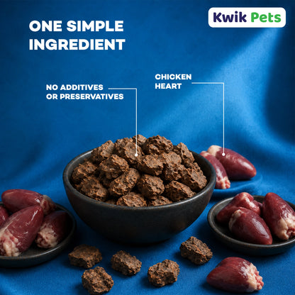 Ingredients of  Northwest Naturals Raw Rewards Freeze Dried Dog & Cat Treats Chicken Heart 3-oz 