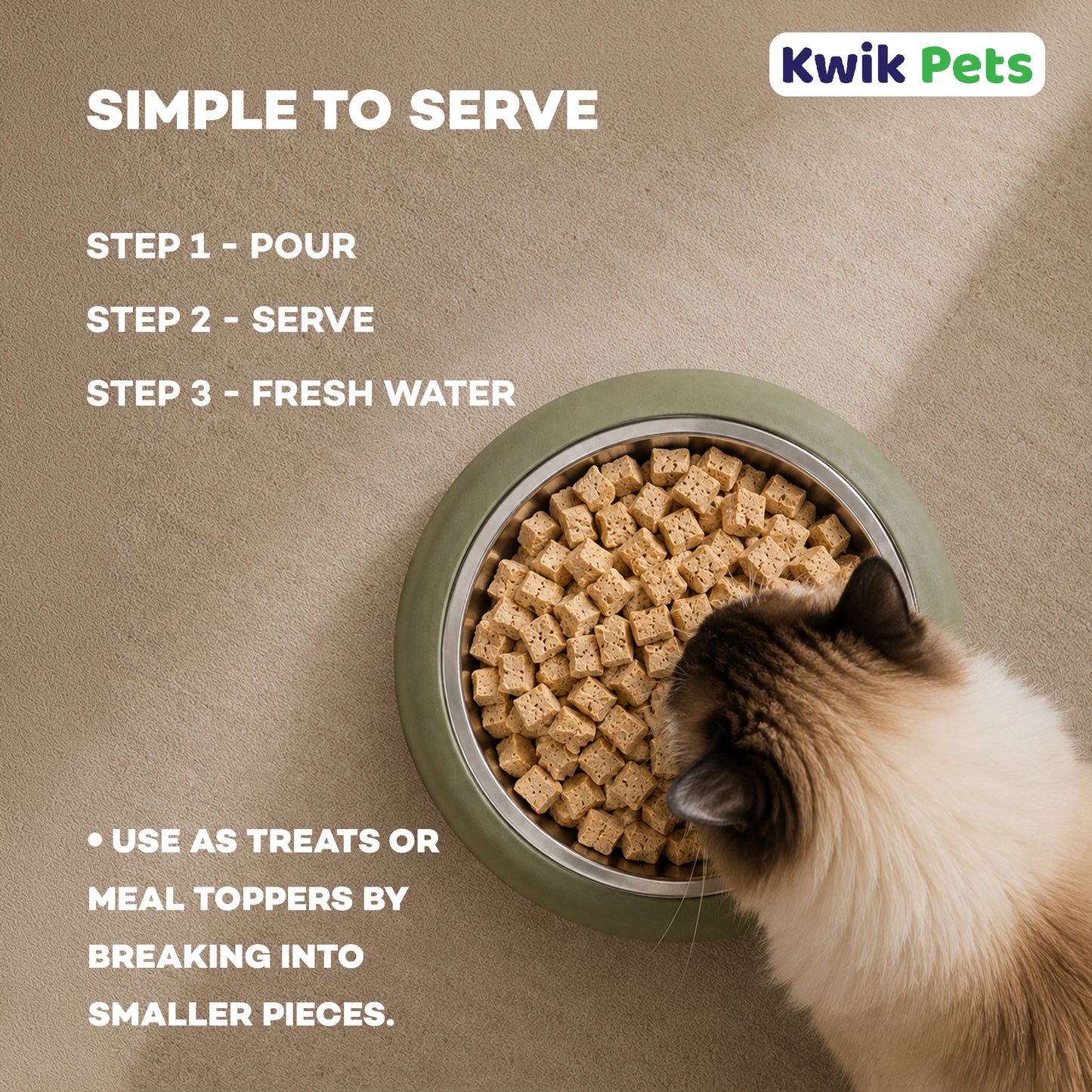 Feeding Instructions of Northwest Naturals Freeze Dried Raw Diet Cat Food Rabbit Recipe 11-oz