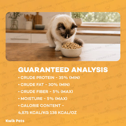 Guaranteed Analysis of Northwest Naturals Freeze Dried Raw Diet Cat Food Duck Recipe 11-oz