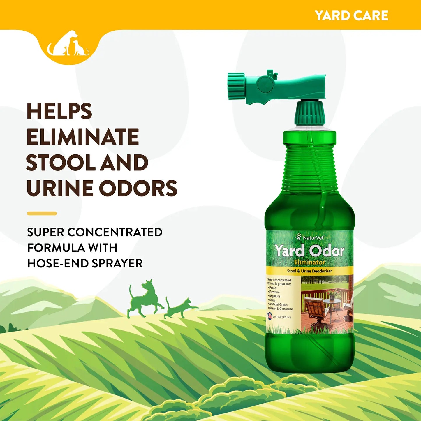 Info of NaturVet Yard Odor Eliminator Ready To Use 32-oz