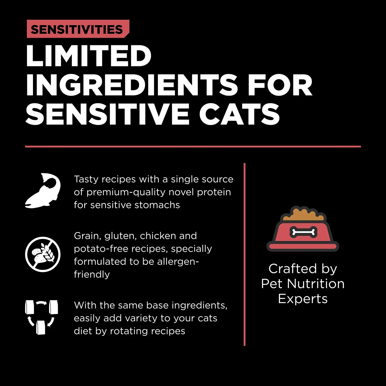 Product info of Petcurean Go! Solutions Sensitivities Limited Ingredient Grain-Free Dry Cat Food Salmon 3-lb