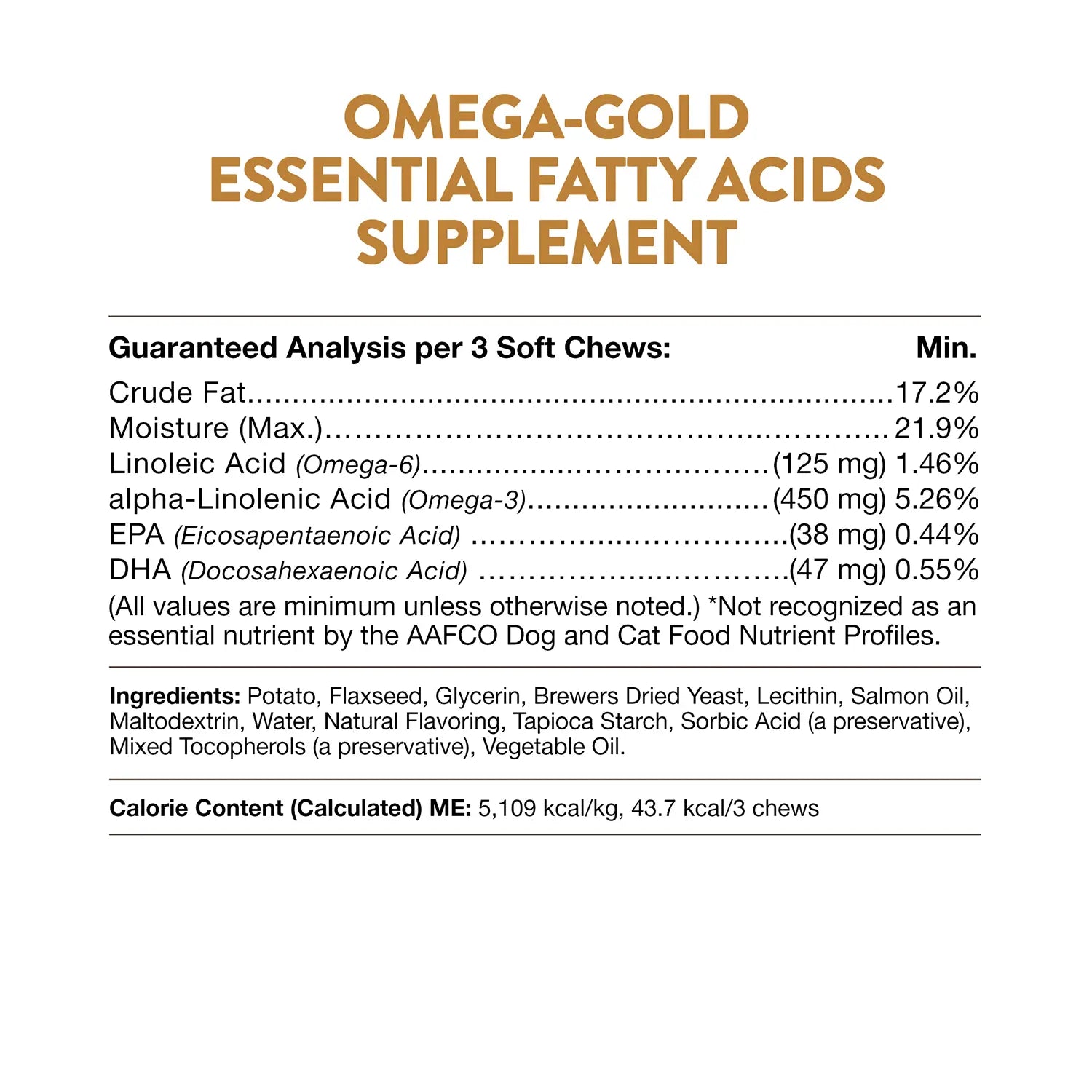 Product info 2 of NaturVet Omega-Gold Plus Salmon Oil Soft Chews for Dogs & Cats 90 Count 9-oz