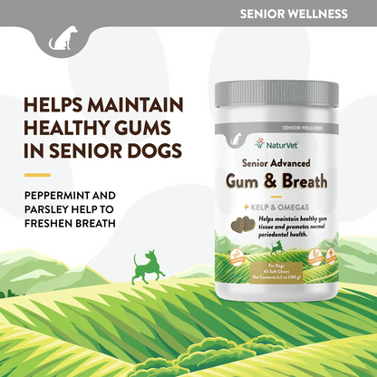 Product info 2 of NaturVet Senior Advanced Gum & Breath Dog Soft Chews 45 Count 6.3-oz