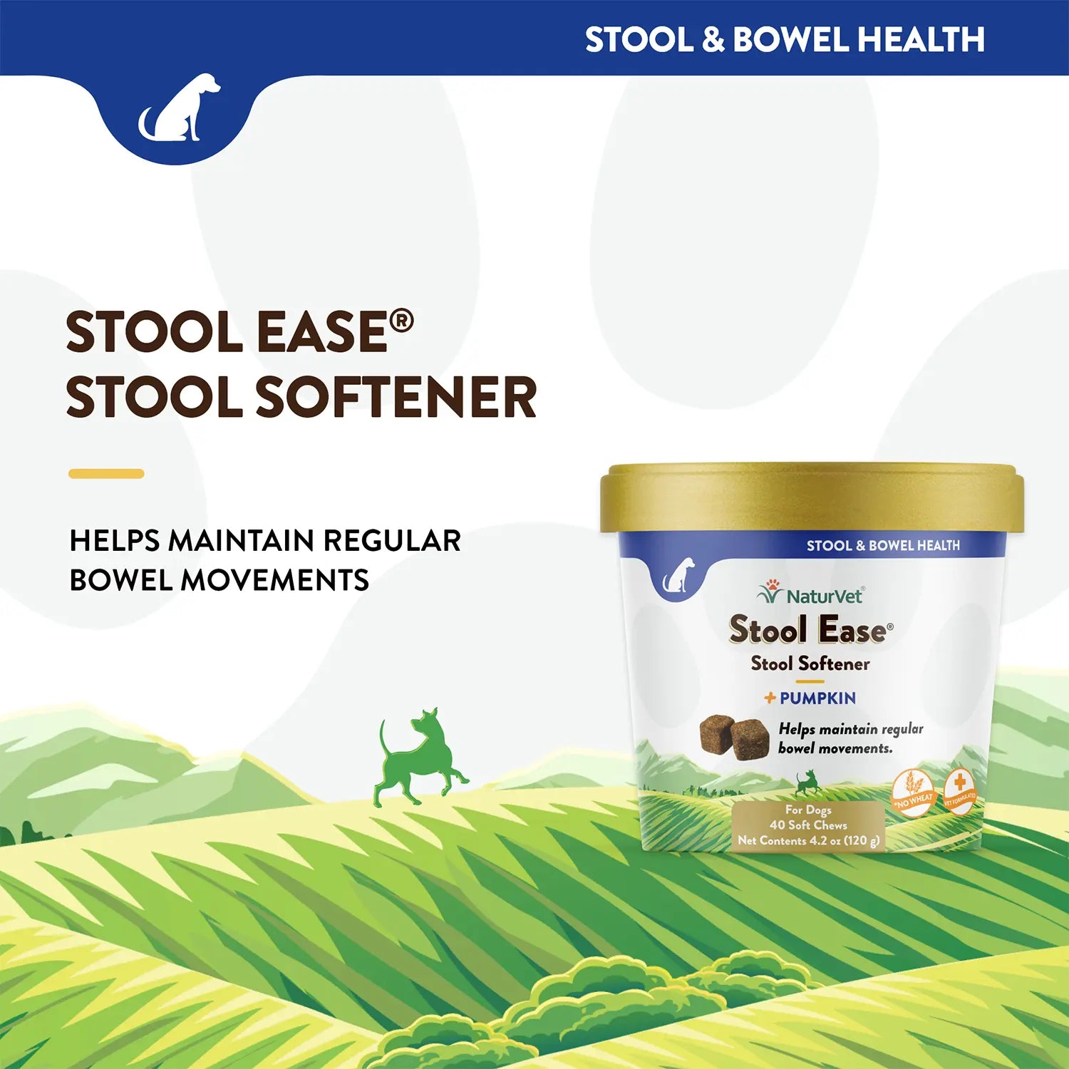 Product info 2 of NaturVet Stool Ease Soft Chews for Dogs 40 Count 4.2-oz
