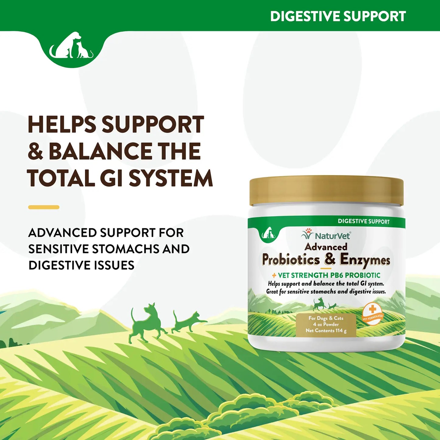 Ingredients info 2 of NaturVet Advanced Probiotic & Enzymes Powder for Dogs & Cats 4-oz