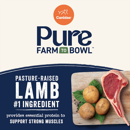 Product info of Canidae Pure Goodness Grain-Free Limited Ingredient Adult Dry Dog Food Lamb, Goat & Venison Meals Recipe 4-lb