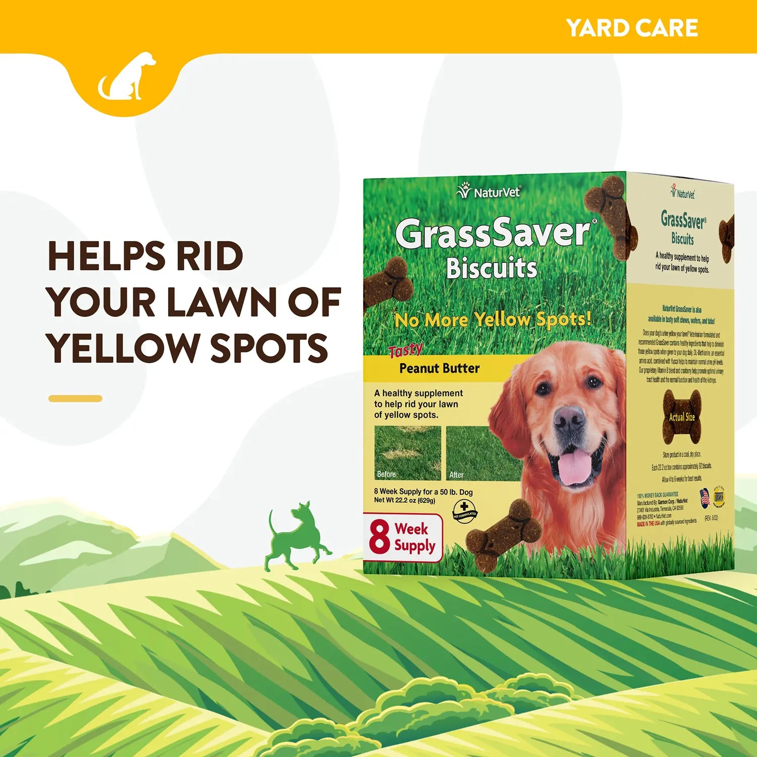 Info of NaturVet GrassSaver Dog Biscuits Peanut Butter 22.2-oz