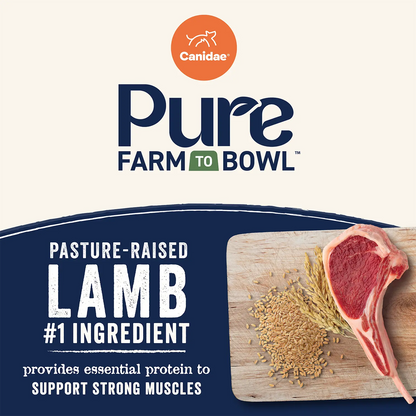 Product info of Canidae Pure Goodness Wholesome Grains Adult Dry Dog Food Real Lamb & Brown Rice Recipe 4-lb