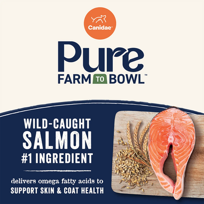Product info of Canidae Pure Goodness Wholesome Grains Adult Dry Dog Food Real Salmon & Barley Recipe 4-lb