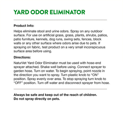 Product info & Usages Directions of NaturVet Yard Odor Eliminator Ready To Use 32-oz