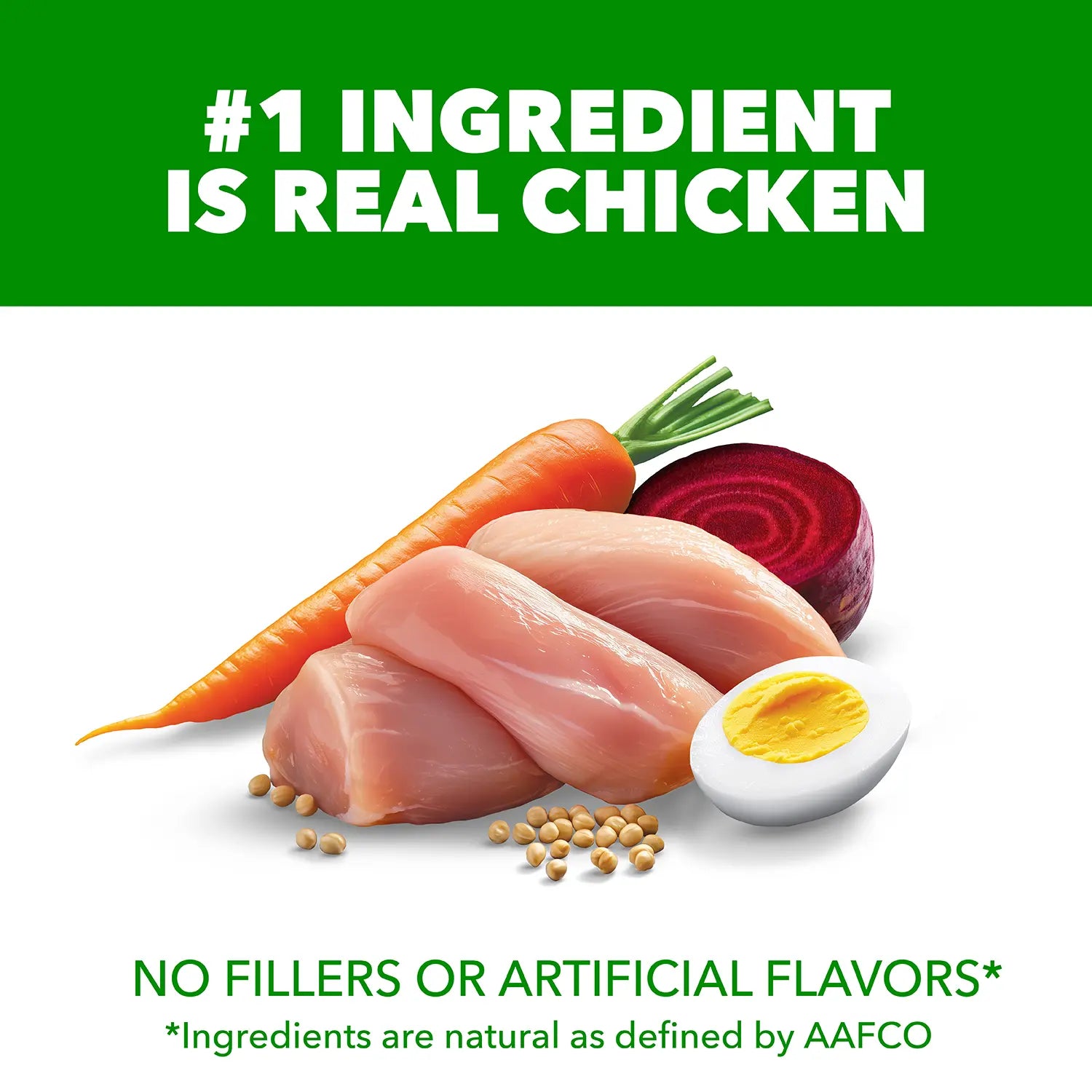 Ingredients info of IAMS Minichunks Small Kibble High Protein Adult Dry Dog Food Real Chicken 7-lb