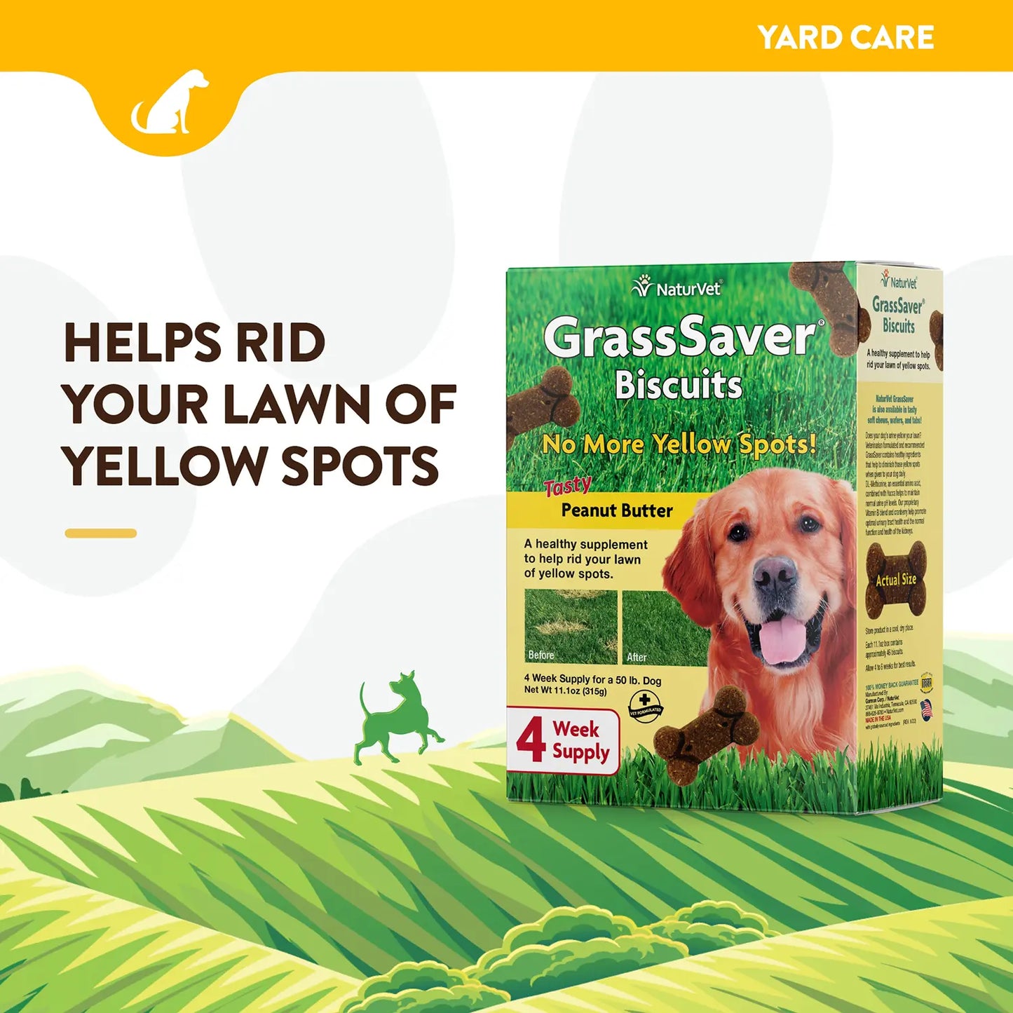 Info of NaturVet GrassSaver Dog Biscuits Peanut Butter 11.1-oz