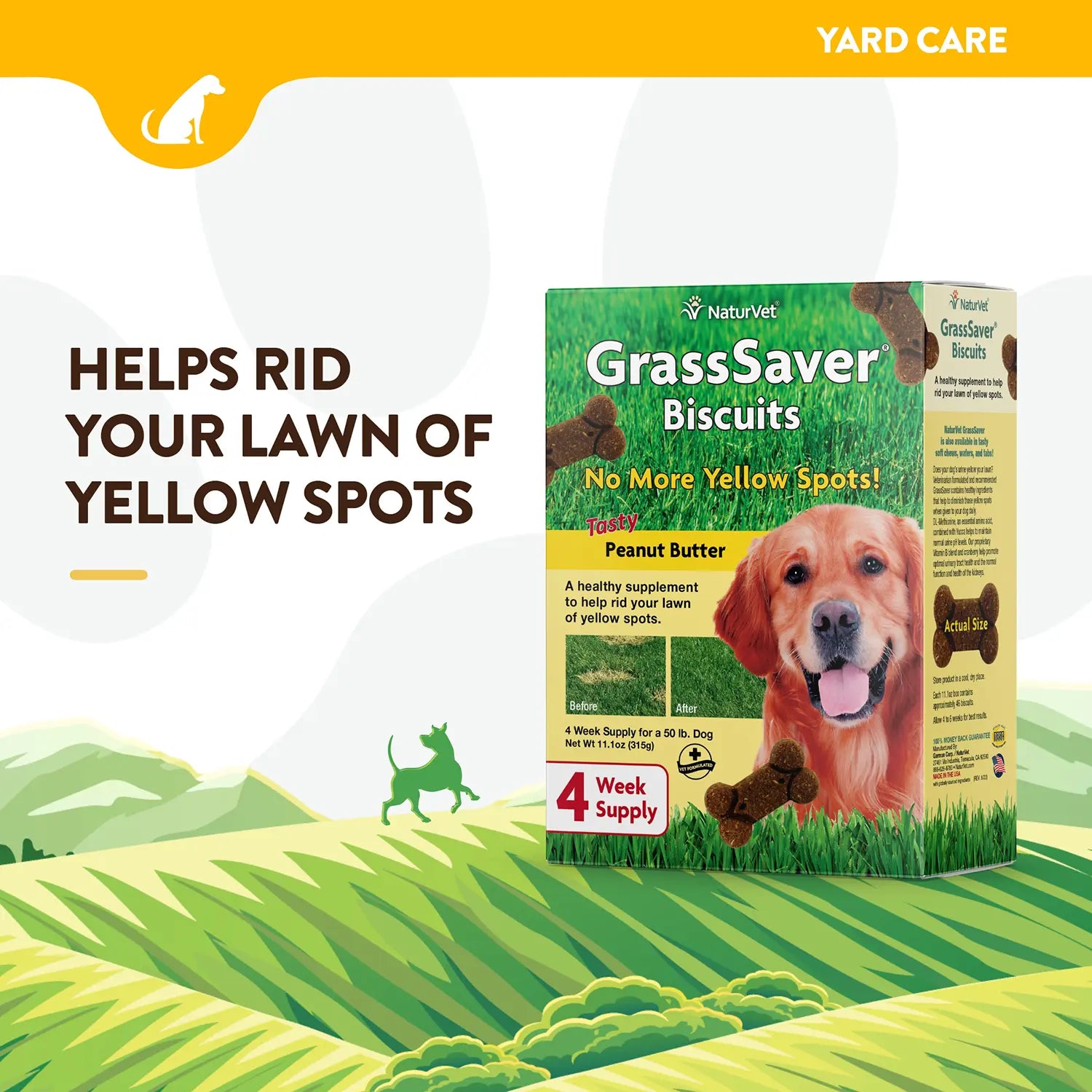 Info of NaturVet GrassSaver Dog Biscuits Peanut Butter 11.1-oz
