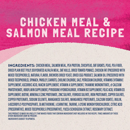 Ingredients info 1 of Natural Balance Pet Foods Original Ultra Fat Cats Dry Cat Food Chicken Meal & Salmon Meal 15-lb