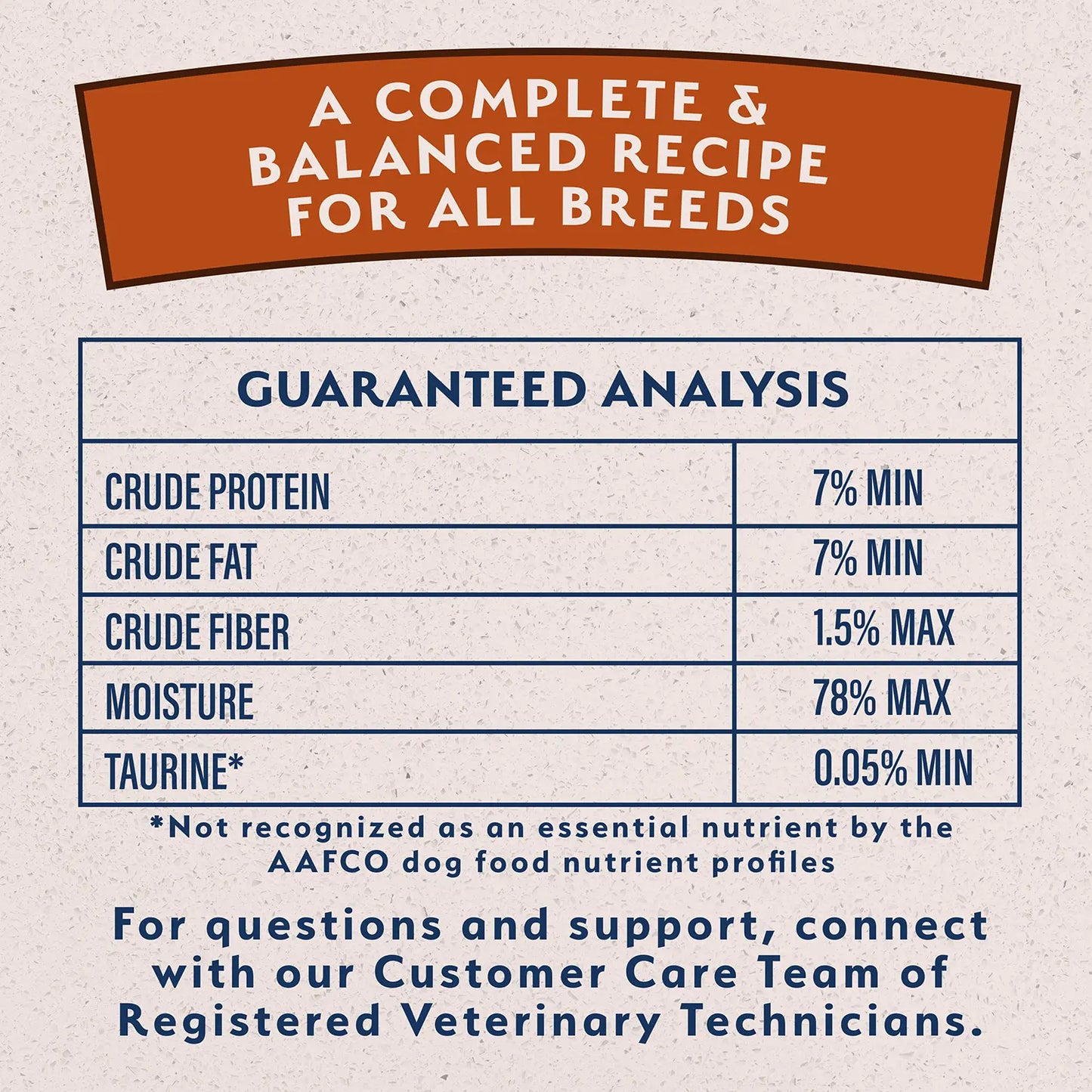 Ingredients info 2 of Natural Balance Pet Foods Limited Ingredient Reserve Canned Dog Food Duck & Brown Rice 13-oz