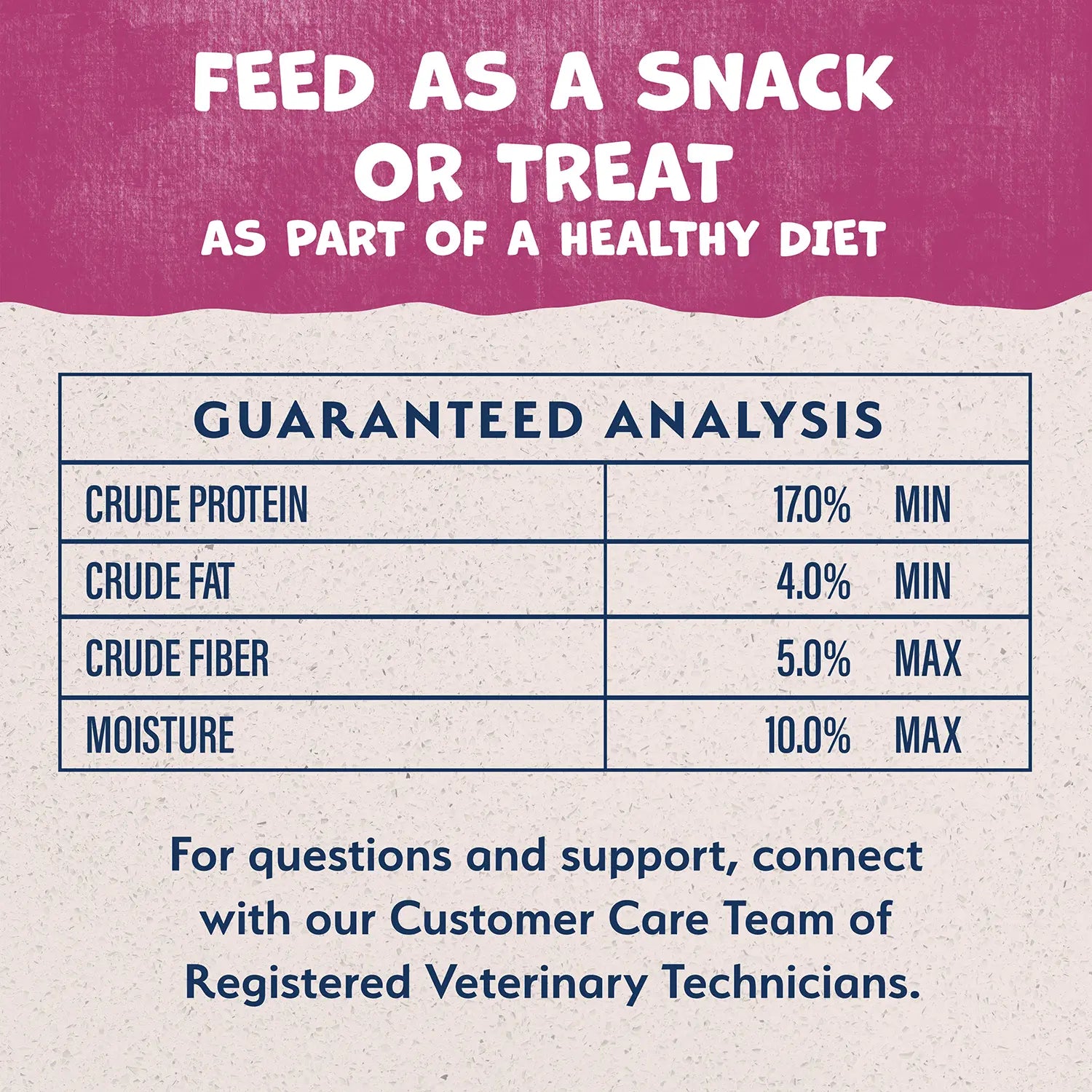 Guaranteed-Analysis of Natural Balance Pet Foods Rewards Bite-Size Crunchy Biscuits Small Breed Dog Treats Venison 8-oz