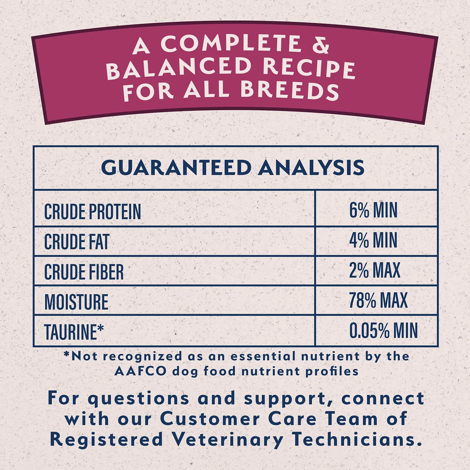 Ingredients info 1 of Natural Balance Pet Foods Limited Ingredient Reserve Canned Dog Food Sweet Potato & Venison 13-oz