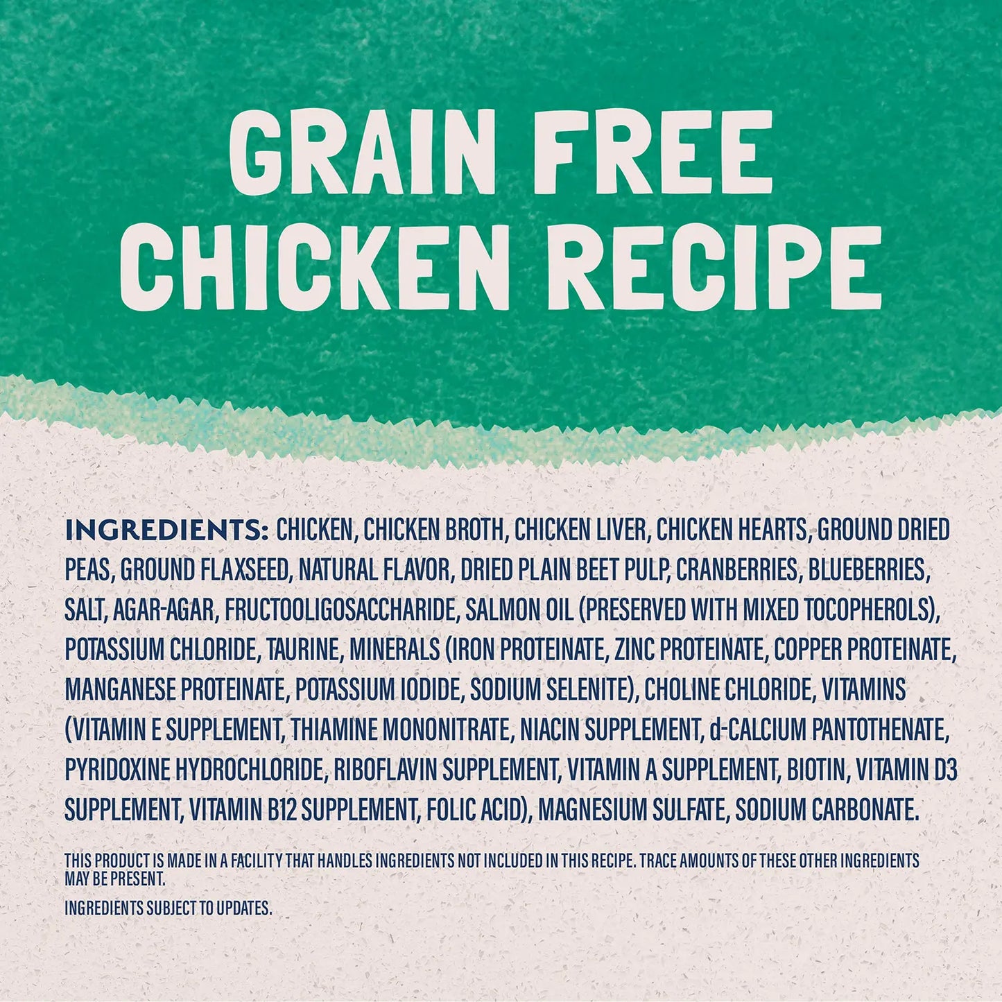 Ingredients info 1 of Natural Balance Pet Foods Original Ultra Grain Free Canned Cat Food Chicken 5.5-oz