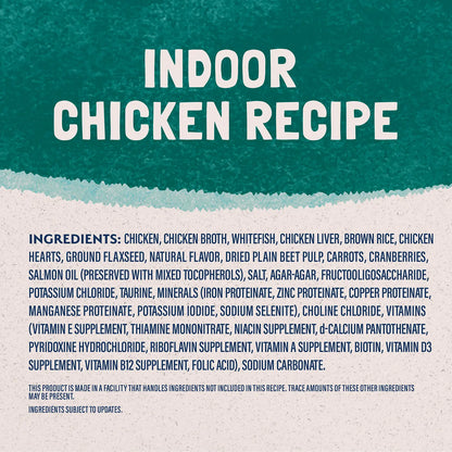 Ingredients info 1 of Natural Balance Pet Foods Original Ultra Indoor Canned Cat Food Chicken Formula 5.5-oz